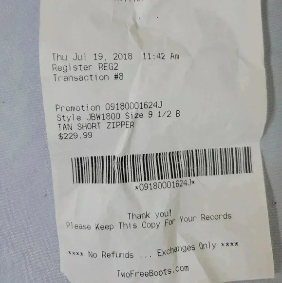 NWT! J.B. Dillion Leather Tan Zipper boots - Picture 12 of 12